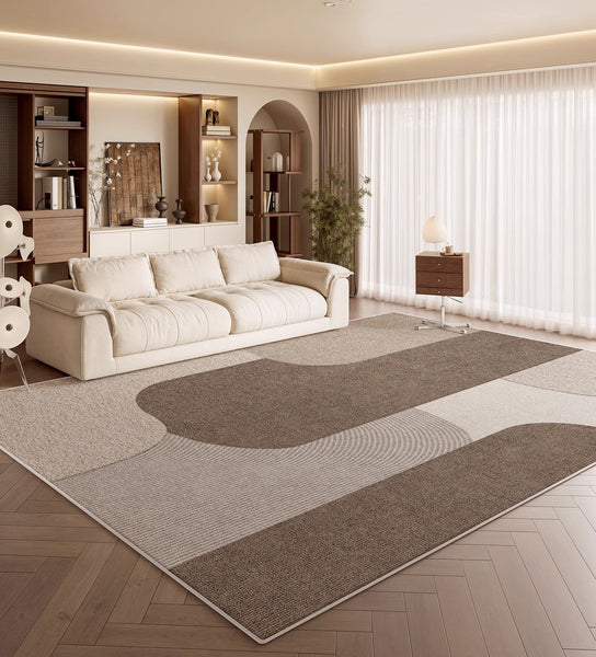 Modern Living Room Rug Placement Ideas, Extra Large Contemporary Area Rugs for Bedroom, Dining Room Floor Carpets, Living Room Modern Rugs-Art Painting Canvas