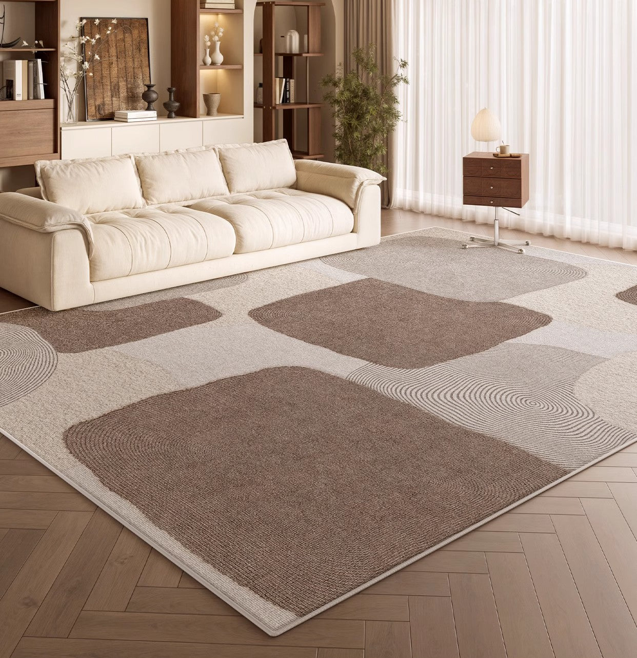 Unique Large Contemporary Floor Carpets for Living Room, Dining Room Modern Rugs, Extra Large Geometric Modern Rugs in Bedroom, Modern Rugs for Sale-Art Painting Canvas