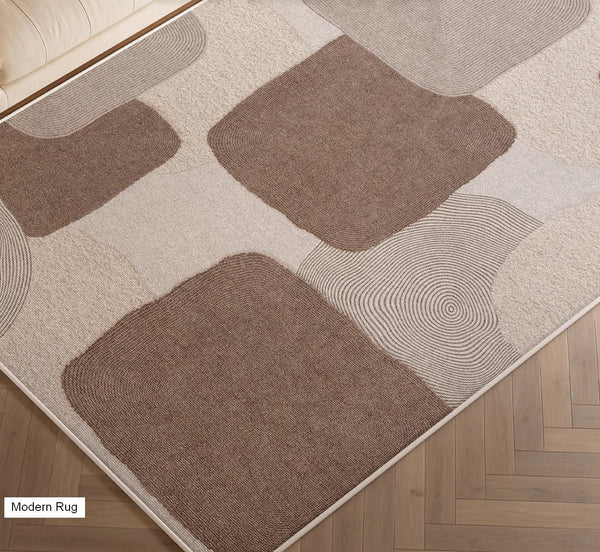 Unique Large Contemporary Floor Carpets for Living Room, Dining Room Modern Rugs, Extra Large Geometric Modern Rugs in Bedroom, Modern Rugs for Sale-Art Painting Canvas