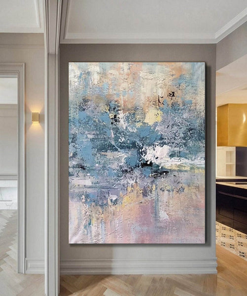 Simple Wall Art Ideas, Heavy Texture Painting, Bedroom Abstract Paintings, Modern Abstract Painting, Large Acrylic Canvas Paintings-Art Painting Canvas