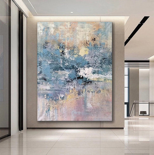 Simple Wall Art Ideas, Heavy Texture Painting, Bedroom Abstract Paintings, Modern Abstract Painting, Large Acrylic Canvas Paintings-Art Painting Canvas