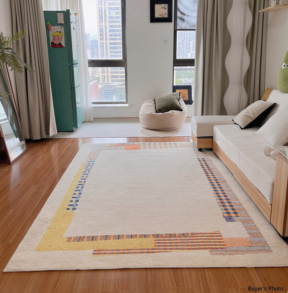Unique Modern Rug Ideas for Living Room, Modern Floor Carpets for Office, Abstract Contemporary Rugs for Bedroom, Large Modern Rugs under Sofa-Art Painting Canvas