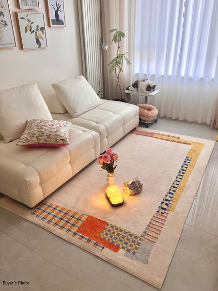 Unique Modern Rug Ideas for Living Room, Modern Floor Carpets for Office, Abstract Contemporary Rugs for Bedroom, Large Modern Rugs under Sofa-Art Painting Canvas