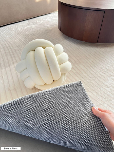 Bedroom Modern Rugs, Large Modern Rugs for Living Room, Dining Room Geometric Modern Rugs, Cream Color Contemporary Modern Rugs for Office-Art Painting Canvas