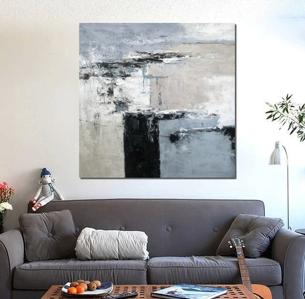 Simple Acrylic Paintings, Modern Wall Art Paintings for Living Room, Dining Room Acrylic Paintings, Heavy Texture Canvas Art, Buy Art Online-Art Painting Canvas
