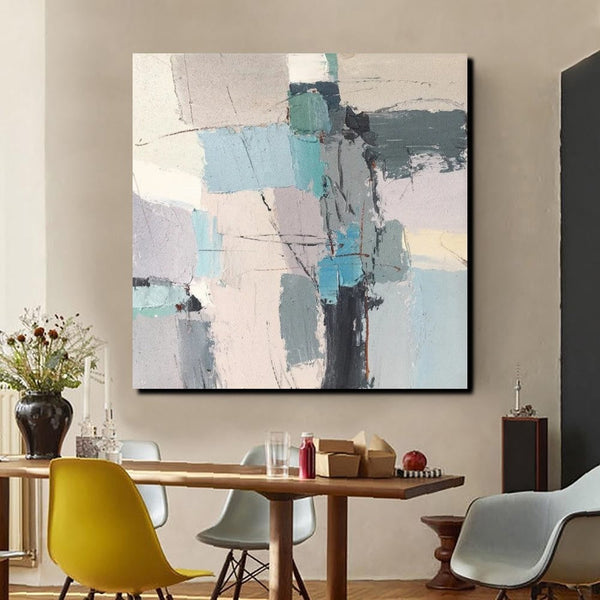 Simple Wall Art Paintings, Living Room Modern Wall Art, Modern Contemporary Art, Large Painting Behind Sofa, Acrylic Canvas Painting-Art Painting Canvas