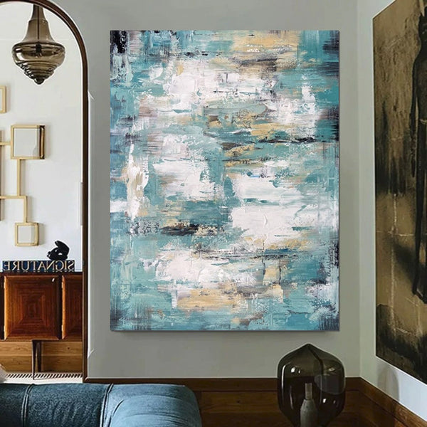 Modern Abstract Painting, Simple Wall Art Ideas for Dining Room, Heavy Texture Painting, Bedroom Abstract Paintings, Large Acrylic Canvas Paintings-Art Painting Canvas