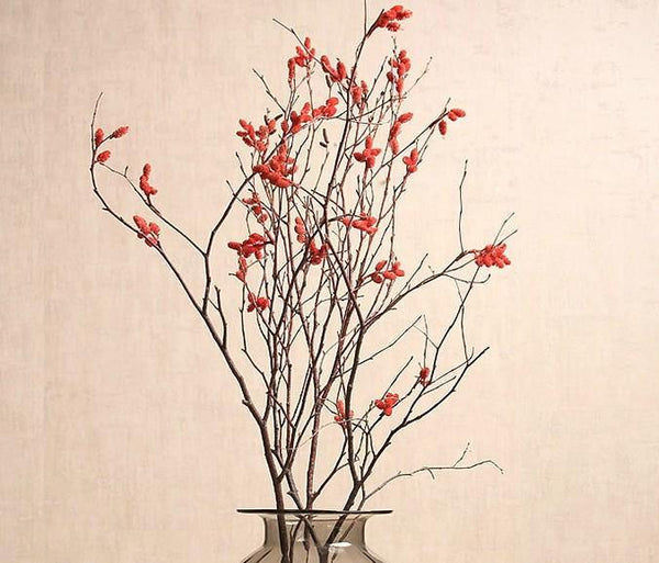 Myrtle Twigs, Natural Decorations, Flower Arrangement, Handmade Artificial Flower, Natural Dried Flower Twigs-Art Painting Canvas