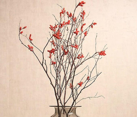 Myrtle Twigs, Handmade Artificial Flower, Natural Decorations, Flower Arrangement-Art Painting Canvas