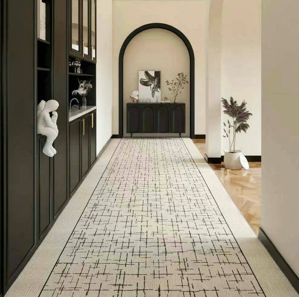Contemporary Modern Long Hallway Runners, Easy Care Long Narrow Runner Rugs, Washable Entryway Runner Rug Ideas, Kitchen Runner Rugs, Entrance Hallway Runners-Art Painting Canvas