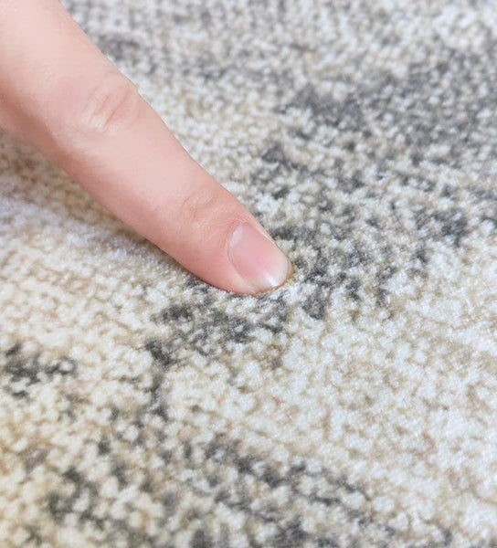Large Gray Floor Rugs for Living Room, Dining Room Floor Rug, Modern Floor Rugs for Bedroom, Extra Large Geometric Modern Rugs for Office-Art Painting Canvas