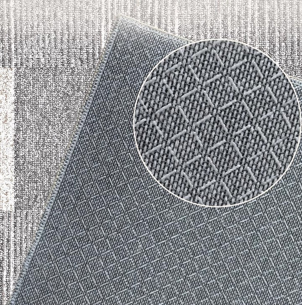 Large Gray Floor Rugs for Living Room, Dining Room Floor Rug, Modern Floor Rugs for Bedroom, Extra Large Geometric Modern Rugs for Office-Art Painting Canvas