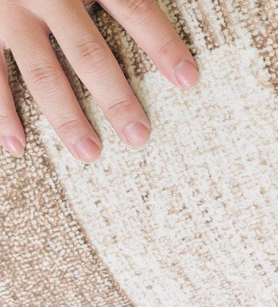 Contemporary Abstract Rugs under Dining Room Table, Mid Century Modern Rugs for Bedroom, Large Modern Rugs for Living Room-Art Painting Canvas