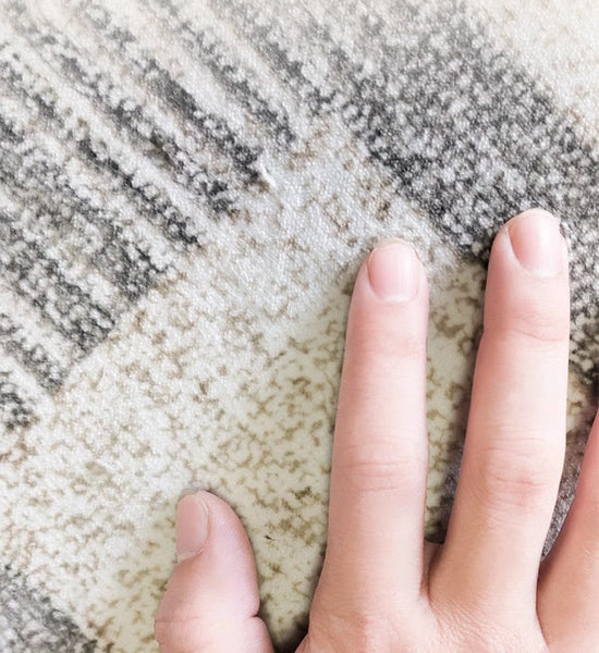 Modern Floor Rugs for Bedroom, Extra Large Geometric Modern Rugs for Office, Large Gray Floor Rugs for Living Room, Dining Room Floor Rug-Art Painting Canvas