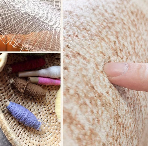 Contemporary Abstract Rugs under Dining Room Table, Mid Century Modern Rugs for Bedroom, Large Modern Rugs for Living Room-Art Painting Canvas