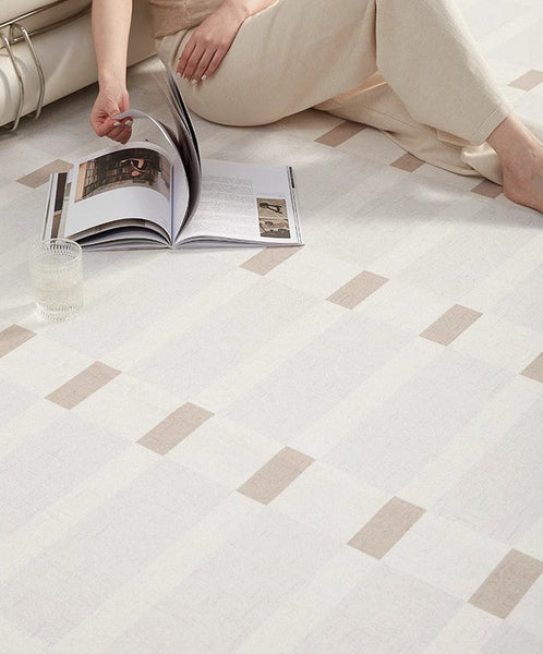 Unique Modern Rugs for Living Room, Abstract Geometric Modern Rugs, Contemporary Modern Rugs for Bedroom, Dining Room Floor Rugs-Art Painting Canvas