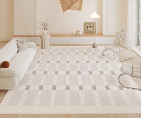 Unique Modern Rugs for Living Room, Abstract Geometric Modern Rugs, Contemporary Modern Rugs for Bedroom, Dining Room Floor Rugs-Art Painting Canvas