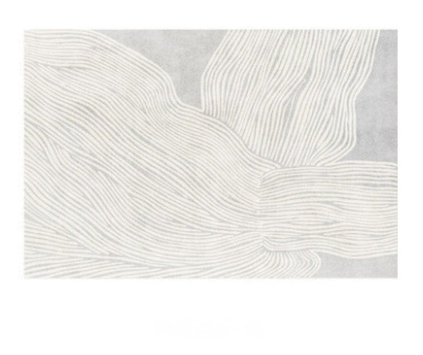Modern Living Room Rugs, Grey Thick Soft Modern Rugs for Living Room, Dining Room Modern Rugs, Contemporary Rugs for Bedroom-Art Painting Canvas