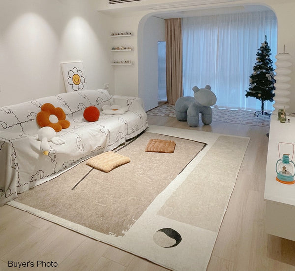 Bedroom Floor Rugs, Geometric Contemporary Rugs for Dining Room, Large Modern Rugs for Living Room, Soft Modern Rug for Living Room