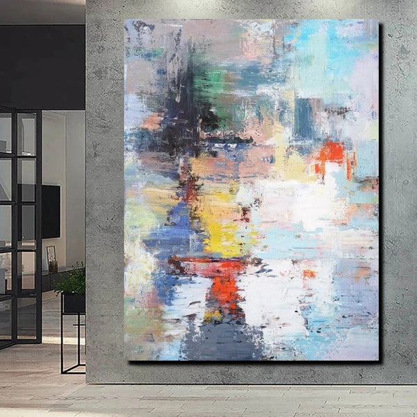 Modern Paintings Behind Sofa, Acrylic Paintings on Canvas, Large Painting for Sale, Contemporary Canvas Wall Art, Buy Paintings Online-Art Painting Canvas