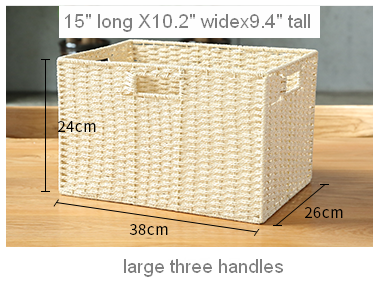 Large Woven Straw Storage Basket, Storage Basket for Bedroom, Rectangle Storage Basket, Picnic Storage Basket, Storage Basket for Toys-Art Painting Canvas