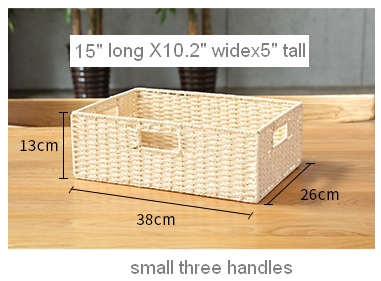 Large Woven Straw Storage Basket, Storage Basket for Bedroom, Rectangle Storage Basket, Picnic Storage Basket, Storage Basket for Toys-Art Painting Canvas