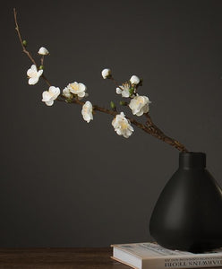 White and Pink Plum Artificial Flowers, Artificial Botany Plants, Silk Flower Arrangement, Plum Flower, Simple Flower Arrangement for Home Decoration-Art Painting Canvas