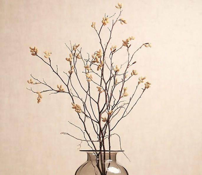 Myrtle Twigs, Natural Decorations, Flower Arrangement, Handmade Artificial Flower, Natural Dried Flower Twigs-Art Painting Canvas