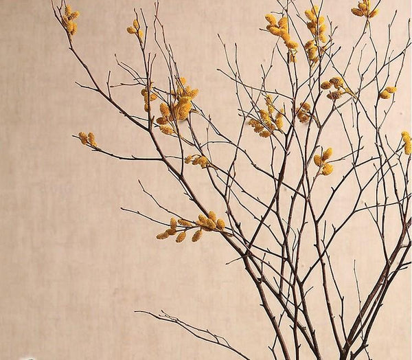 Myrtle Twigs, Natural Decorations, Flower Arrangement, Handmade Artificial Flower, Natural Dried Flower Twigs-Art Painting Canvas