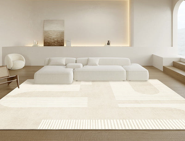 Living Room Modern Rugs, Soft Floor Carpets for Dining Room, Modern Living Room Rug Placement Ideas, Contemporary Area Rugs for Bedroom-Art Painting Canvas