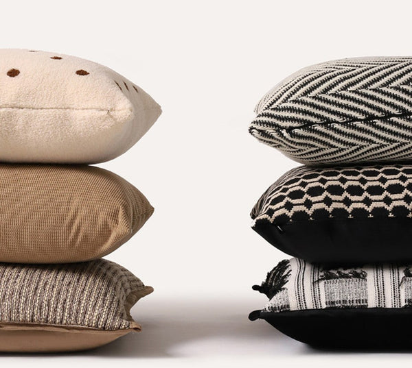 Decorative Pillows for Couch, Geometric Modern Sofa Pillows, Contemporary Throw Pillows, Modern Pillows for Dining Room, Modern Sofa Pillows-Art Painting Canvas