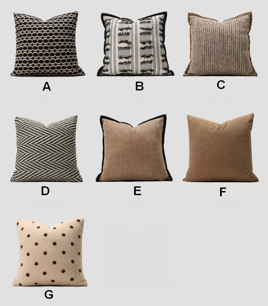 Decorative Pillows for Couch, Geometric Modern Sofa Pillows, Contemporary Throw Pillows, Modern Pillows for Dining Room, Modern Sofa Pillows-Art Painting Canvas