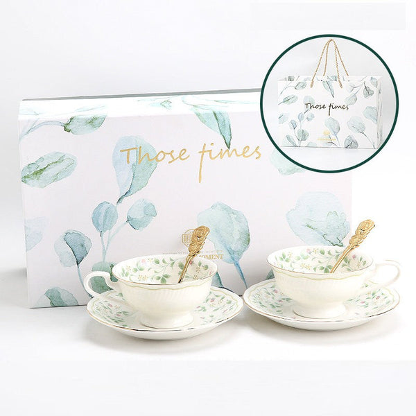Floral Tea Cup Set, Classic British Tea Cups, Traditional Tea Cup Set, Porcelain Tea Cups, Elegant Tea Cup With Saucer, Ceramic Tea Cup with Saucer, Tea Cup Set, Vintage Tea Cup Set, Modern Ceramic Cups-Art Painting Canvas
