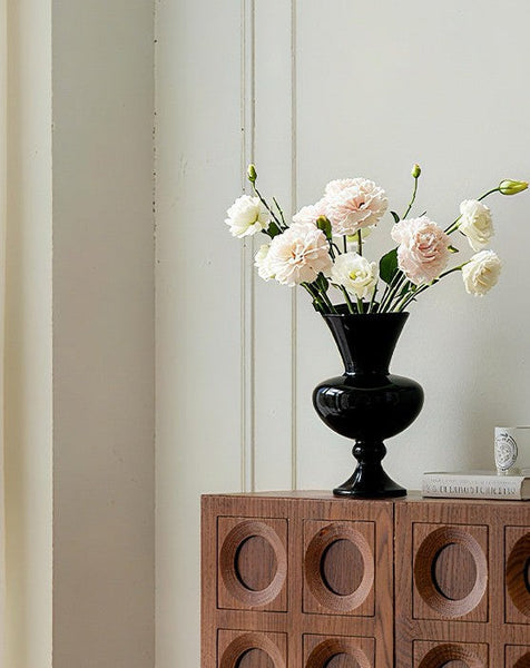 Handmade Modern Vases for Living Room, Modern Glass Vase for Flowers, Mid Century Glass Vases, Unique Decorative Glass Vase, Centerpiece Contemporary Vases on Table-Art Painting Canvas