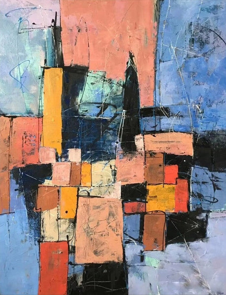 Simple Wall Art Ideas, Modern Abstract Painting, Contemporary Abstract Paintings for Living Room, Buy Art Online, Large Acrylic Canvas Paintings-Art Painting Canvas