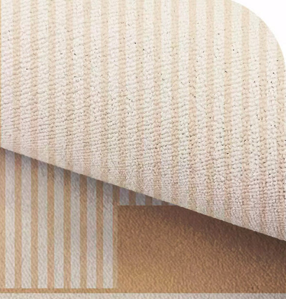 Unique Modern Rugs for Living Room, Geometric Round Rugs for Dining Room, Contemporary Modern Area Rugs for Bedroom, Circular Modern Rugs under Chairs