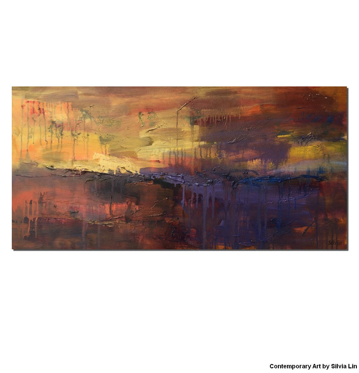 Large Wall Art Painting, Abstract Painting, Living Room Wall Decor, Original Oil Painting Landscape, Abstract Canvas Painting, Large Art-Art Painting Canvas