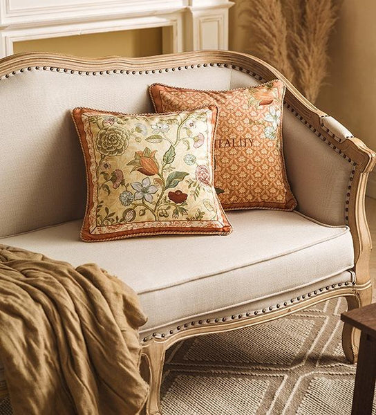 Decorative Throw Pillows, Modern Sofa Pillows, Contemporary Throw Pillows, Short Velvet Pillow Cover, Decorative Pillows for Living Room-Art Painting Canvas