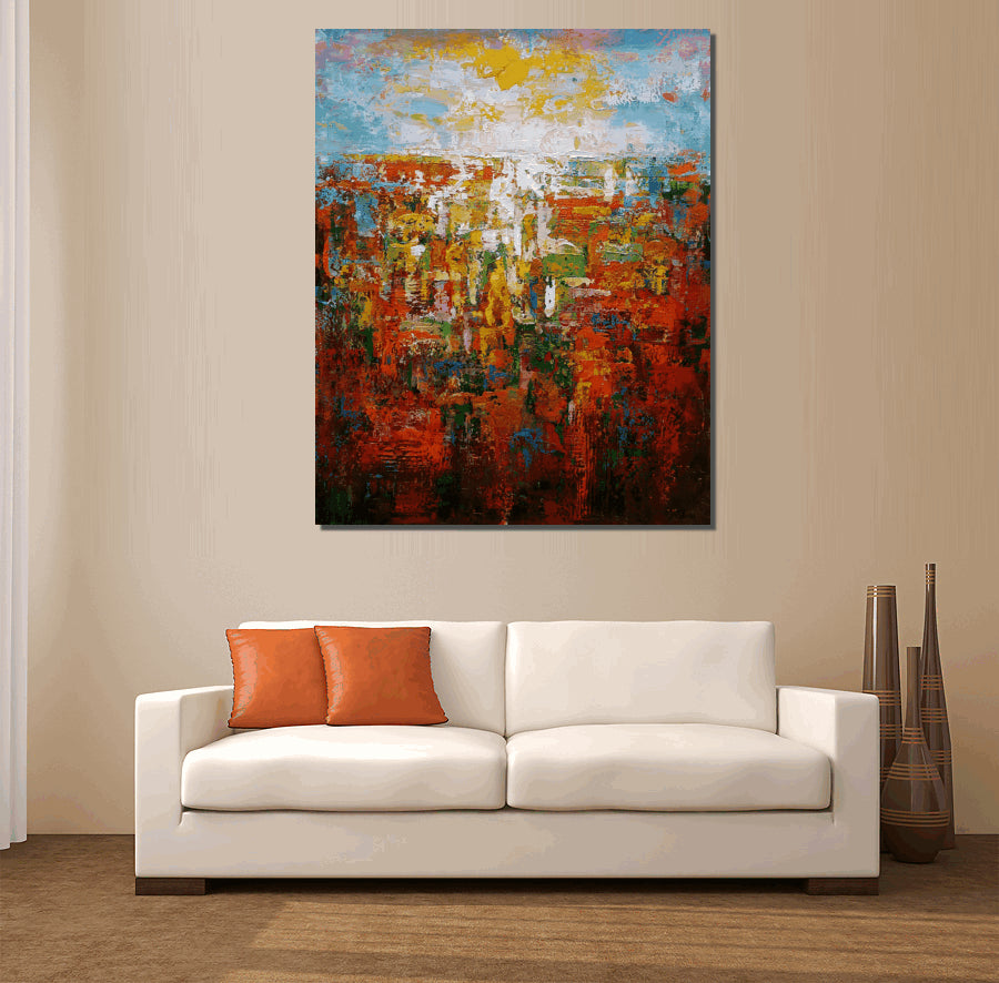 Large Art, Abstract Painting, Canvas Art, Canvas Wall Art, Original Art, Contemporary Art, Modern Art, Abstract Art, Landscape Wall Art-Art Painting Canvas