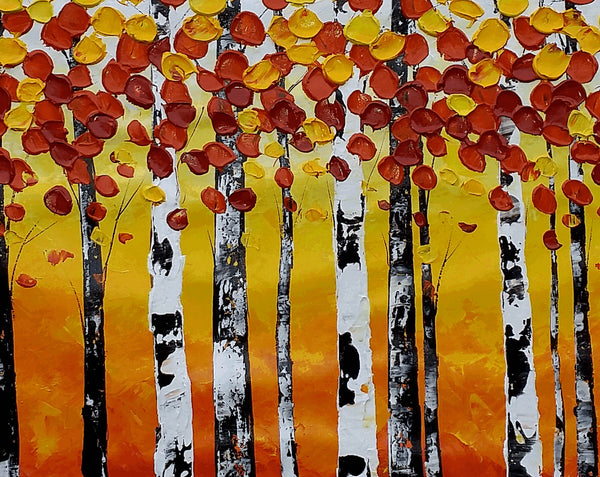 Large Painting, Oil Painting, Large Art, Wall Art, Canvas Painting, Wall Art, Abstract Art, Abstract Painting, Original Painting, Birch Tree-Art Painting Canvas