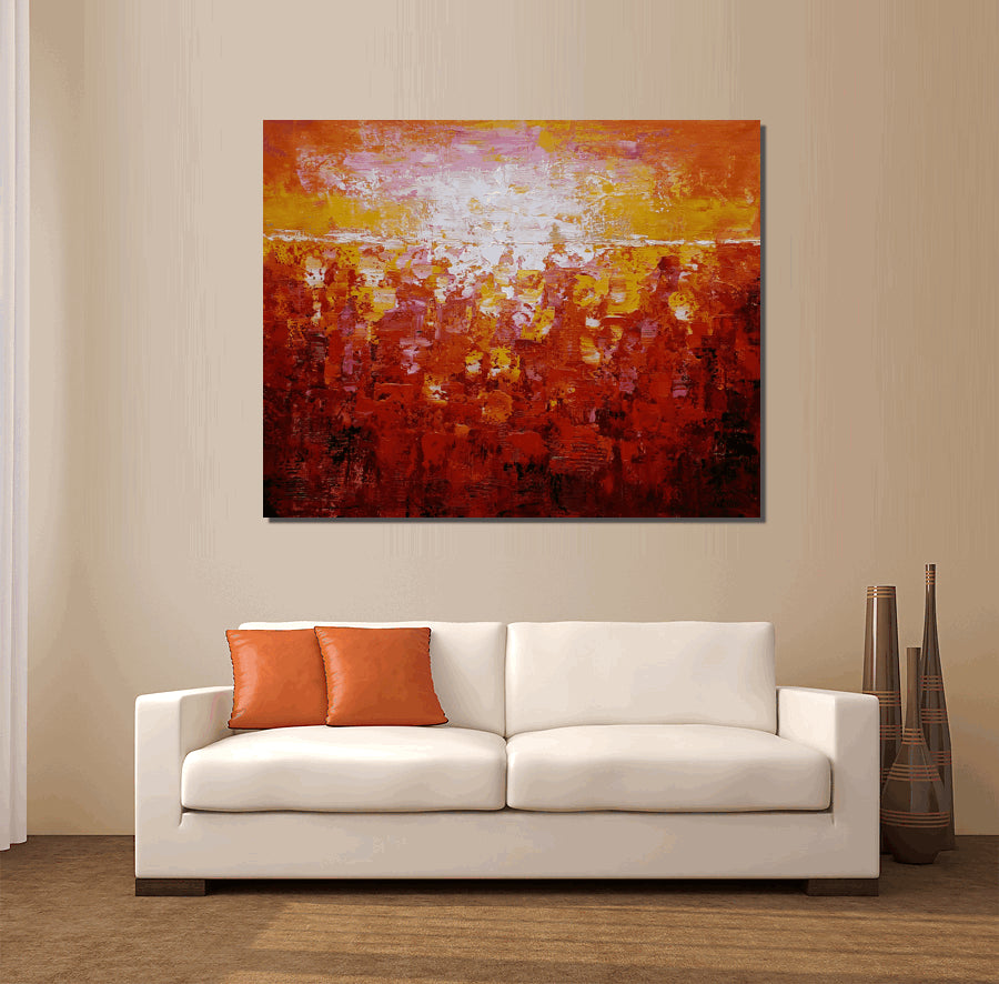 Wall Painting, Canvas Art, Oil Painting, Large Art, Abstract Wall Art, Abstract Wall Art, Large Wall Art, Large Painting, Red-Art Painting Canvas