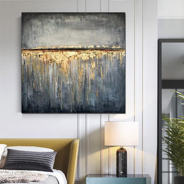Extra Large Abstract Paintings on Canvas, Bedroom Wall Art Ideas, Simple Painting Ideas for Bedroom, Hand Painted Abstract Painting-Art Painting Canvas