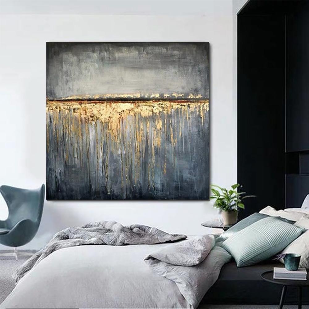 Extra Large Abstract Paintings on Canvas, Bedroom Wall Art Ideas, Simple Painting Ideas for Bedroom, Hand Painted Abstract Painting-Art Painting Canvas
