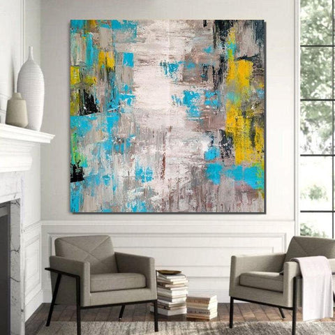 Modern Wall Art Ideas, Abstract Wall Painting, Huge Abstract Artwork, Extra Large Paintings for Livingroom, Simple Modern Art, Modern Canvas Painting-Art Painting Canvas
