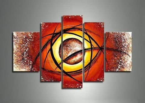 Large Modern Artwork, Abstract Painting for Sale, 5 Piece Canvas Wall Art, Living Room Canvas Painting, Heavy Texture Paintings-Art Painting Canvas