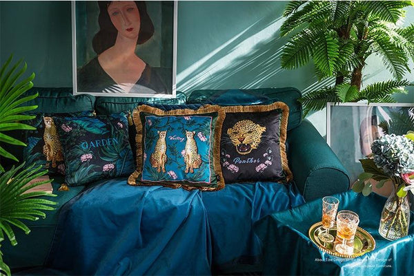 Decorative Throw Pillows, Short velvet Pillow Cover, Decorative Sofa Pillows, Throw Pillows for Living Room-Art Painting Canvas