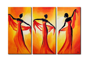 African Woman Painting, Large Painting on Canvas, African Acrylic Paintings, Living Room Wall Art Paintings, Buy Art Online-Art Painting Canvas