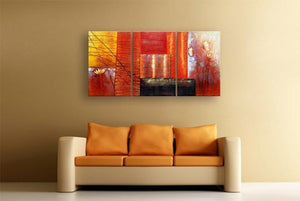Red Abstract Painting, Abstract Art, Canvas Painting, Abstract Art for Sale-Art Painting Canvas
