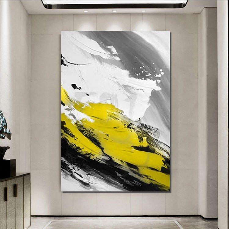 Contemporary Canvas Artwork, Large Modern Acrylic Painting, Wall Art for Dining Room, Hand Painted Wall Art Painting-Art Painting Canvas