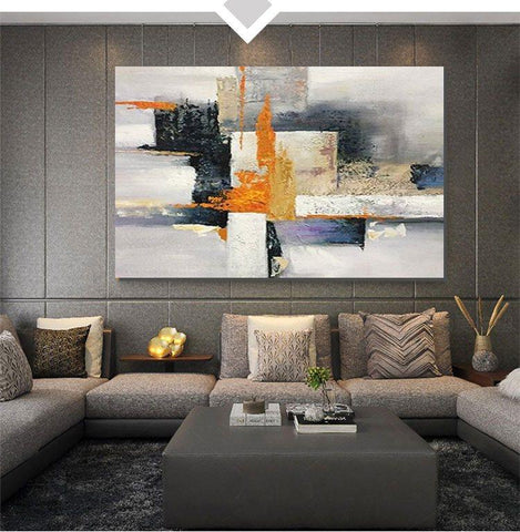 Abstract Acrylic Painting, Modern Paintings for Living Room, Hand Painted Wall Painting, Extra Large Abstract Art-Art Painting Canvas